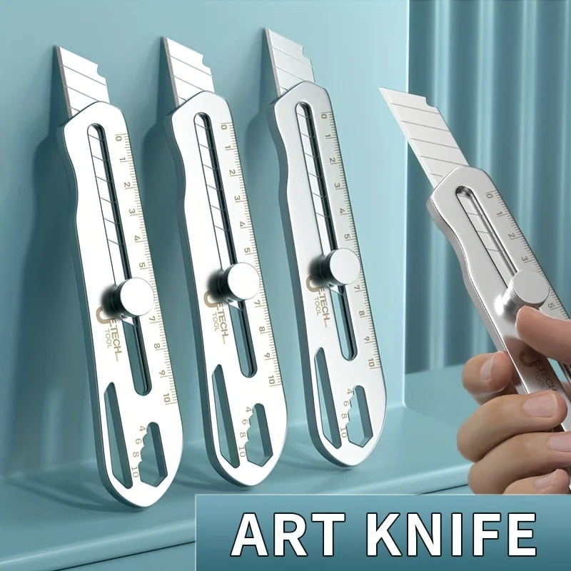 Ультра-прочный художественный нож с ручкой из нержавеющей стали лезвие для