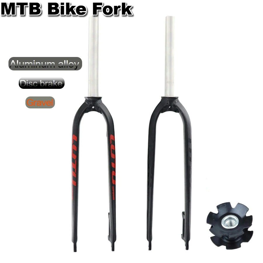 

Lutu Hard Fork Aluminum Alloy 26 / 27.5/29Frame Disc Gravel Mountain Bike Hard Fork Front Ultralight For Merida Giant
