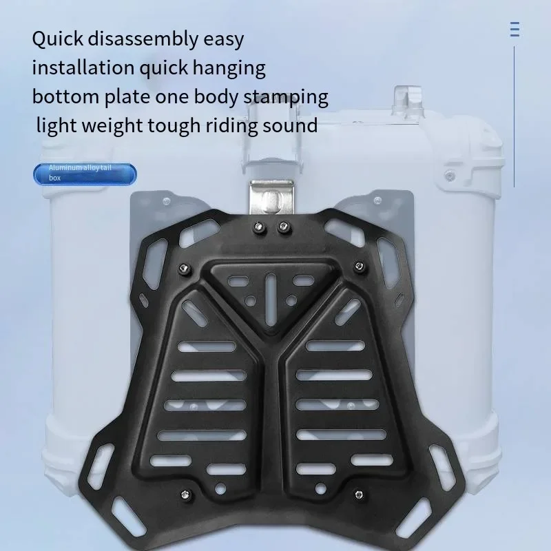 Универсальный 40л круглый угловой ящик для мотоцикла багажник большой емкости