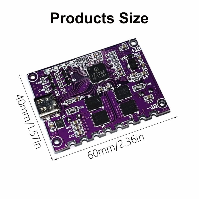 IP2368 Двунаправленный модуль зарядки/разрядки мощностью 100 Вт для любителей