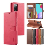 luxury leather flip case for galaxy s22 s21fe s20 ultra note 20 10 8 9 s10e s9 s8 plus phone coque wallet full protection cover