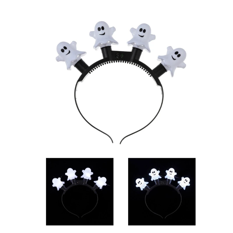

Funny Thin Side Headband LED Light Up Hair Hoop Fashion Women Halloween Party Hairstyle Headwear Dropshipping