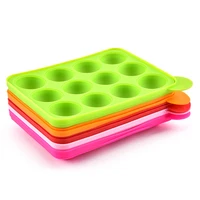 12 hole silicone cake lollipop mold ball shaped mold baking ice stick tool for cake decoration bread mousse jellychocolate