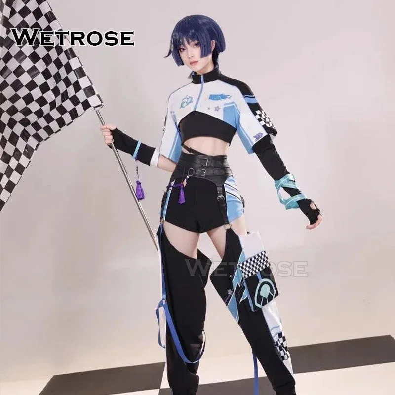 Фото didi 211【Wetrose】 Wanderer Racer Doujin Косплей Игра Genshin Impact SR Повседневная одежда Костюм Scaramouche Хэллоуин №2