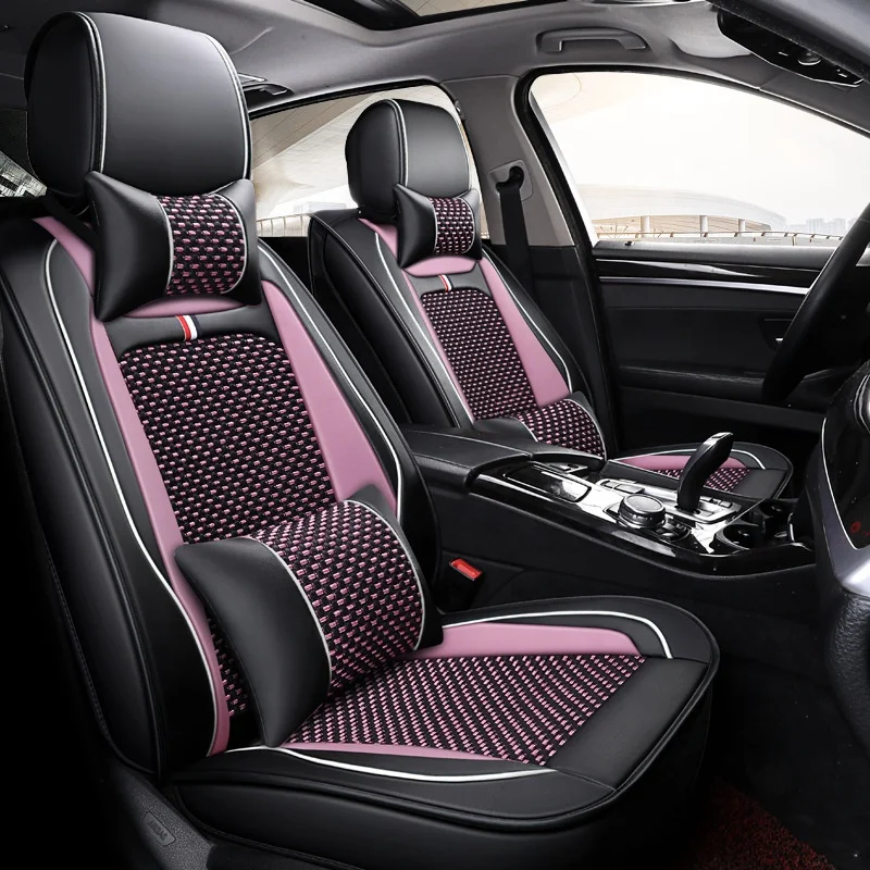 

Jiabeir Car Seat Covers Full Coverage Leather Car Racing Seat Protector