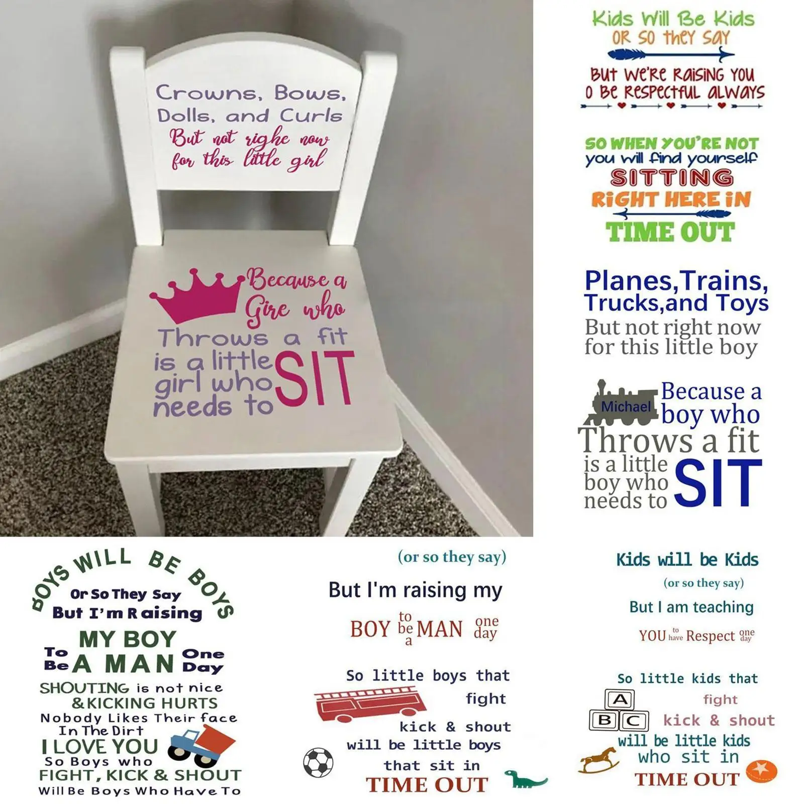 

Chair Daily Decoration Stickers Personality Diy English Fashion Alphabet Decorations Funny Sticker Decals Home Art C7k6