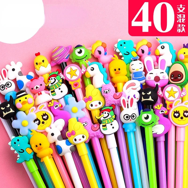 40-150 шт./компл. kawaii Мультфильм 0 38/0 5 мм набор нейтральных ручек Студенческая