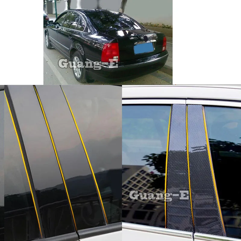 

Автомобильный Центр из поликарбоната, столб столба, крышка двери, отделка окна, молдинговые наклейки для VW Volkswagen Passat B5 2002 2003 2004 2005