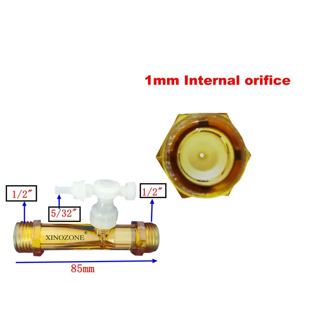 1/2&quot инжектор Вентури из ПВДФ с клапаном для смешивания жидкости защищенный от