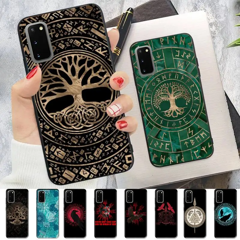 

Viking Vegvisir Odin Nordic Phone Case for Samsung S10 21 20 9 8 plus lite S20 UlTRA 7edge