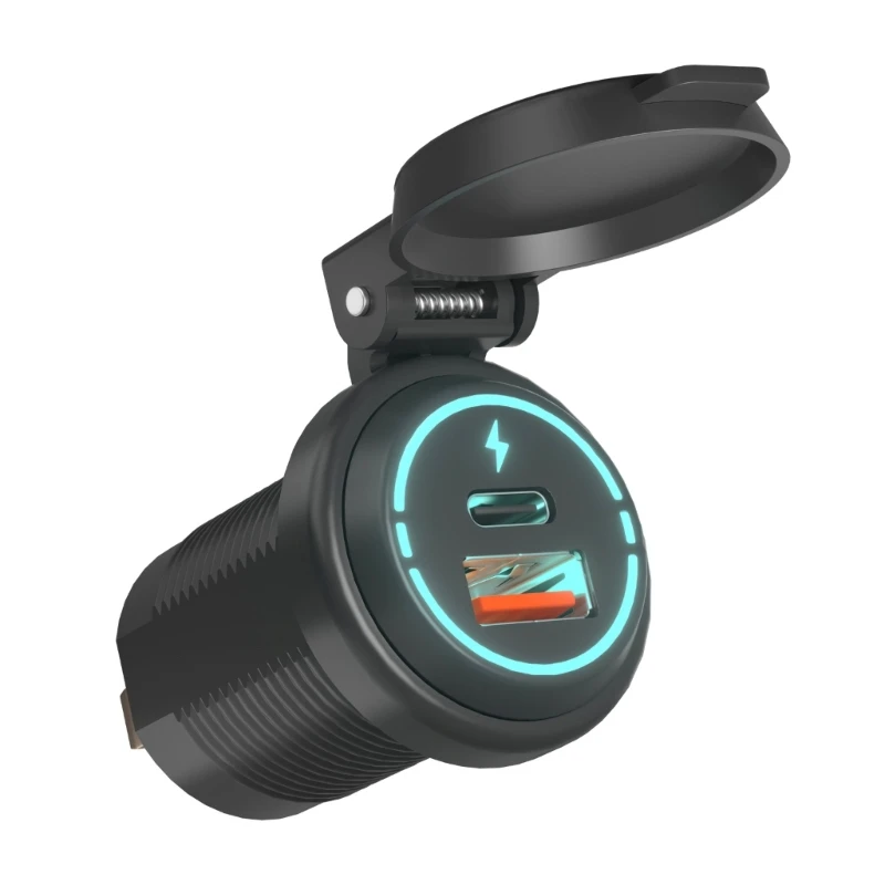 

Автомобильное зарядное устройство PD, автомобильное зарядное устройство для телефона USB C, быстрая зарядка в автомобиле, адаптер USB C