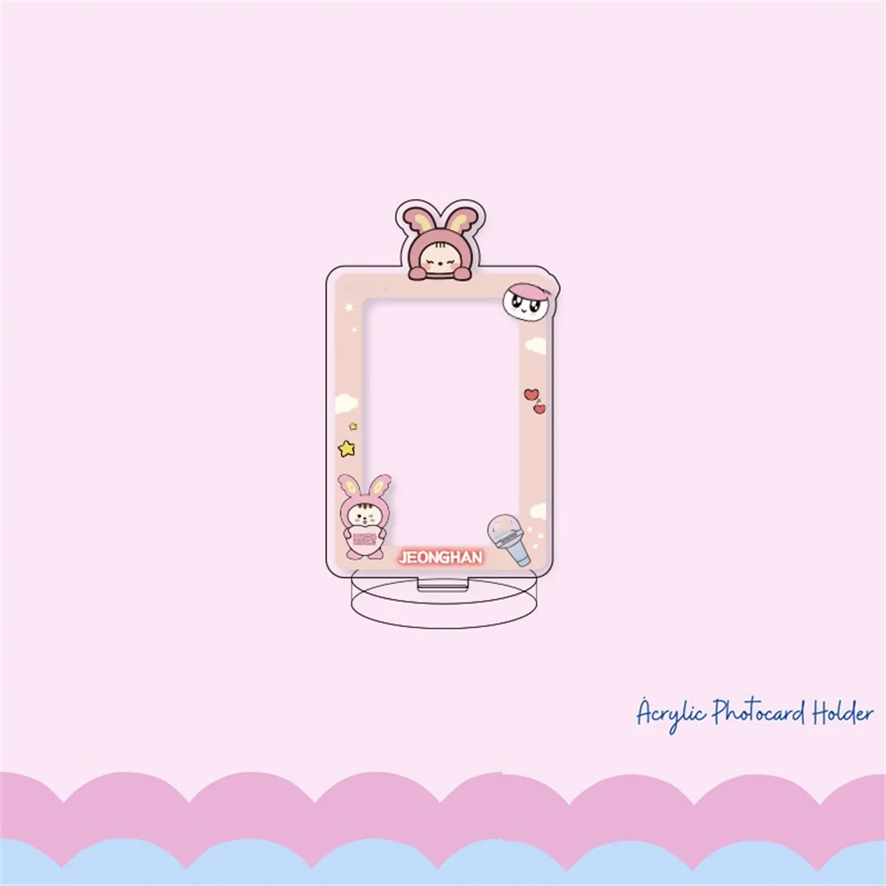 Kpop Boy Idol мультфильм милый акриловый держатель для фотокарт настольные украшения