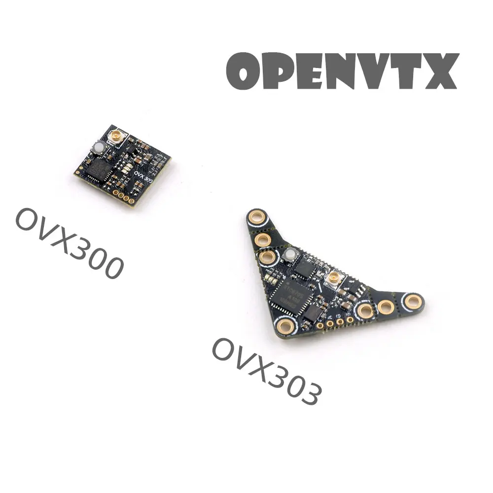 

HappyModel OVX300 OVX303 5.8G 40CH 300mW Adjustable OpenVTX Video Micro Transmitter for RC FPV Tinywhoop Nano Micro Long Range