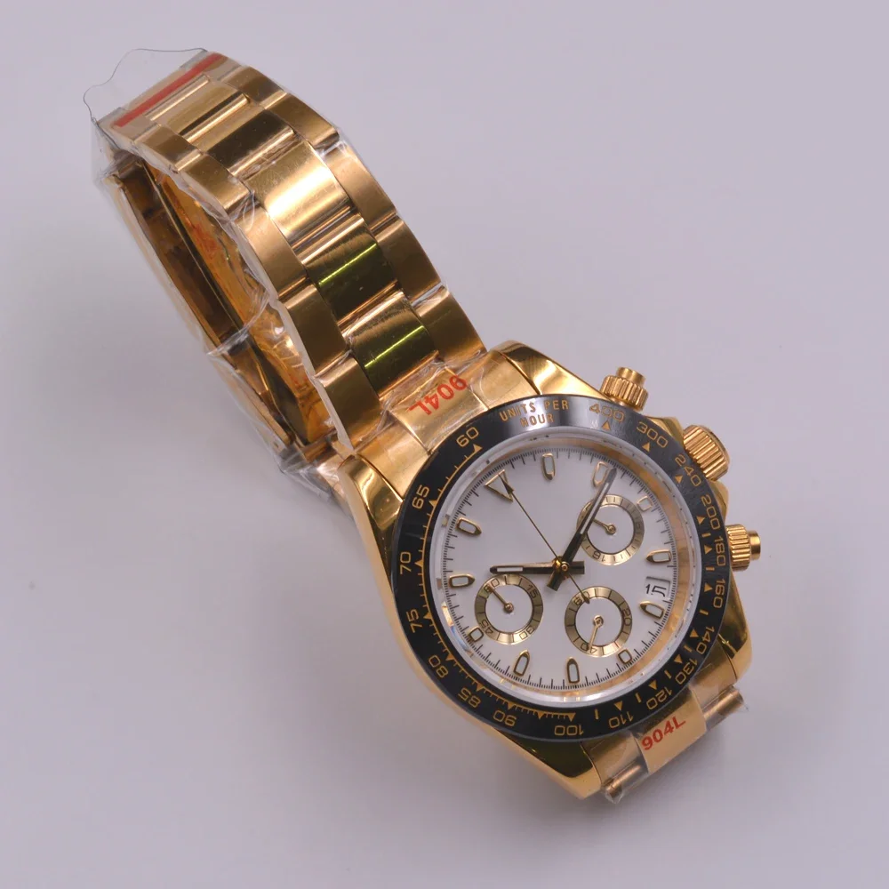 Часы мужские кварцевые стерильные с сапфировым стеклом 39 мм