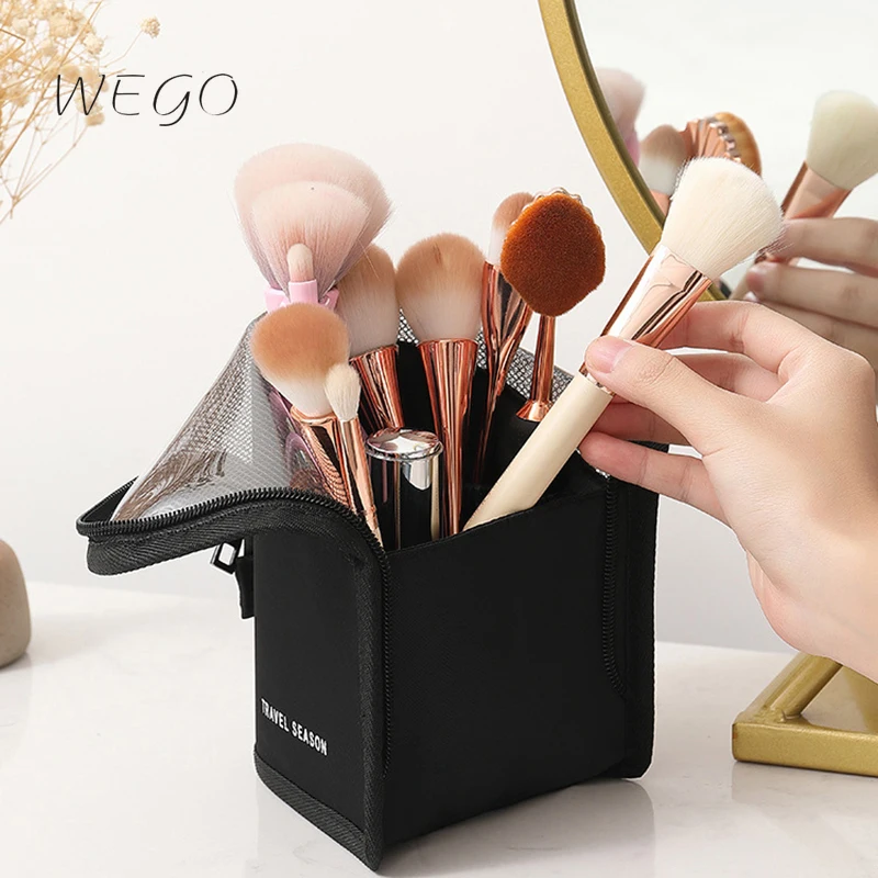 

Cosmetic Bag for Women Clear Zipper Makeup Bag Travel Female Makeup Brush Holder Organizer Toiletry Bags
