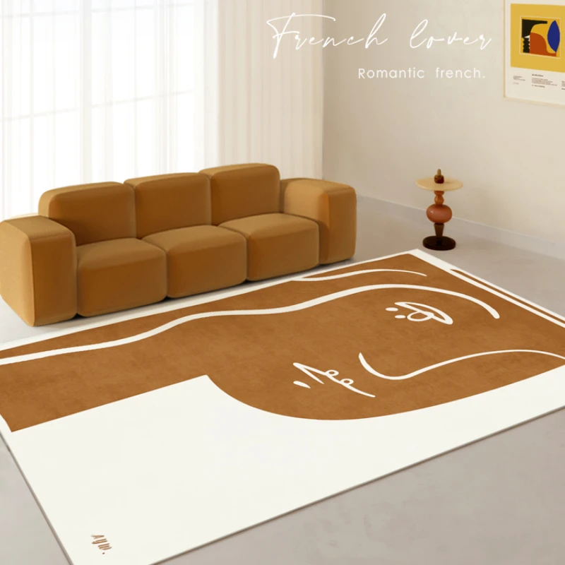 

Abstract Minimalist Art Style Carpet Bedroom Living Room Sofa Home High Quality Large Area Hotel Cloakroom Decoration Carpet