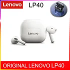 Оригинальные беспроводные наушники Lenovo LP40, TWS, Bluetooth 5,0, двойное Стерео шумоподавление, бас, сенсорное управление, длительный режим ожидания, 230 мАч
