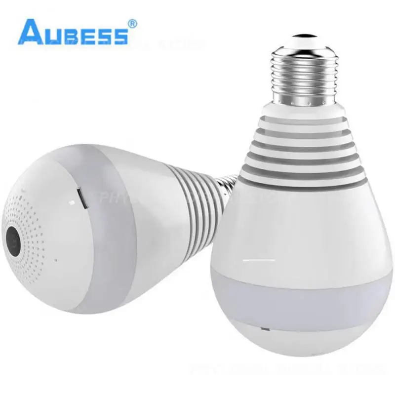 

Night Smart Indoor Camera 1080p Auto Tracking Fisheye Bulb Camera 2 In 1 Universal Panoramic Ip Camcorder Smart Camera