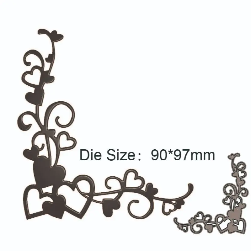 

2023 New love vine Metal Cutting Mold Cutting Mold Decoration Scissor Paper Process Cutting Tool Mold Blade Stamping Mold