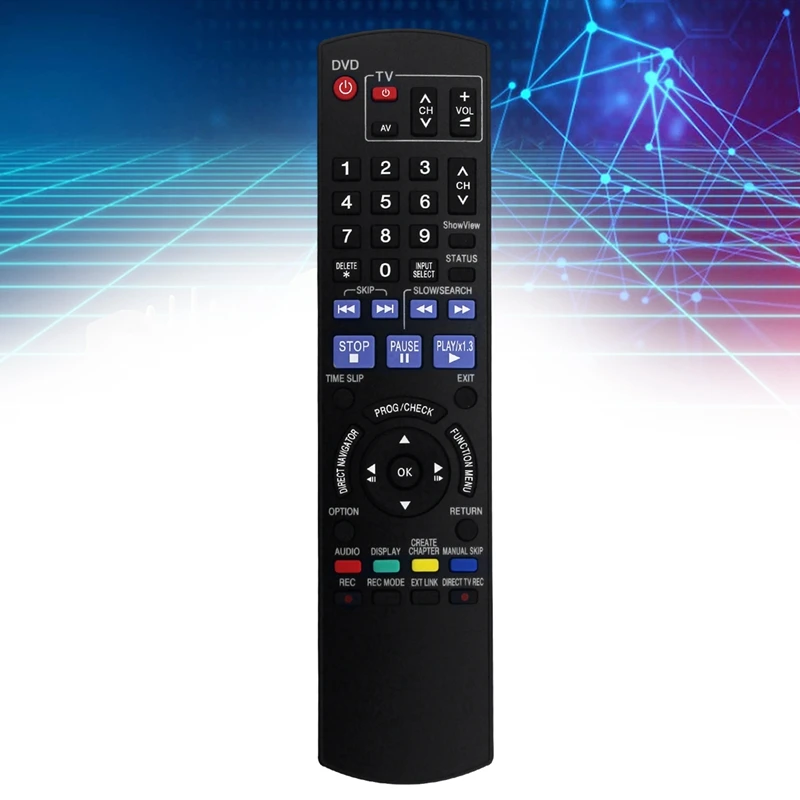 Замените N2QAYB 000236 Пульт дистанционного управления для DVD-рекордера Panasonic Showview