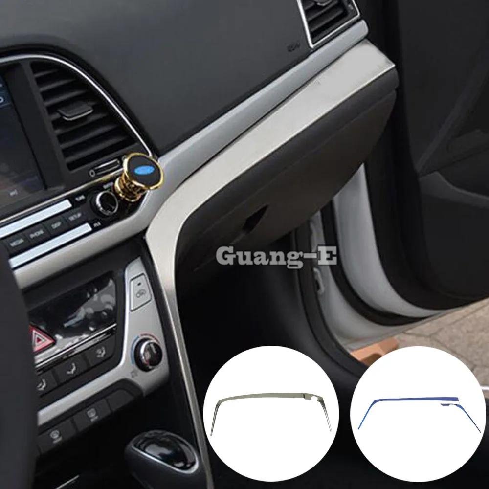 

Car Cover Detector Stick Middle Co-pilot Glove Box Front Trim Panel 2pcs For Hyundai Elantra Avante 2016 2017 2018 2019 2020