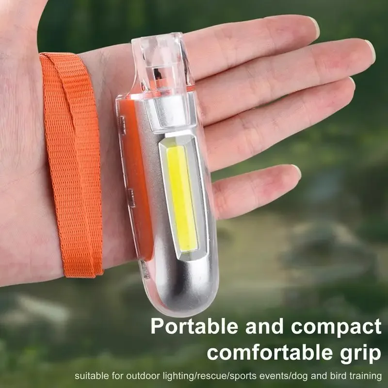 COB сильный свет свисток креативная форма брелок кулон портативный светодиодный