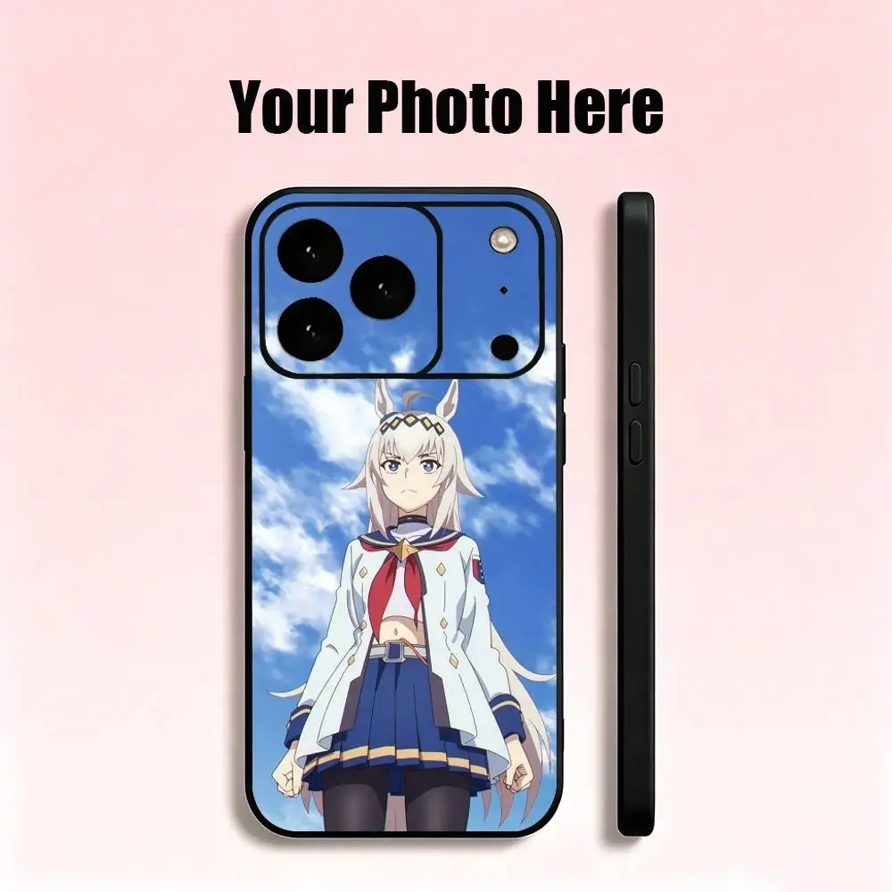Фото Чехол для телефона Anime Oguri C-Cap Uma M-Musume для iPhone 17, 16, 15, 14, 13, 12 Pro Max и других моделей, мягкий черный чехол №5