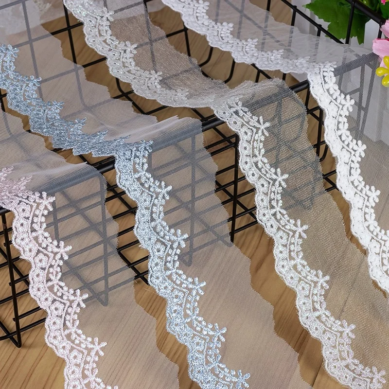 

5 ярдов/партия, вышитая кружевная ткань, 5 см