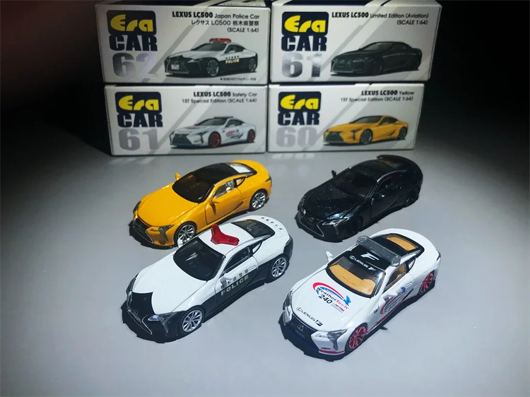 

HeyToys Era 1/64 LC500 Japanese Police Multicolor DieCast Model Car Collection Limited Edition Toy Car