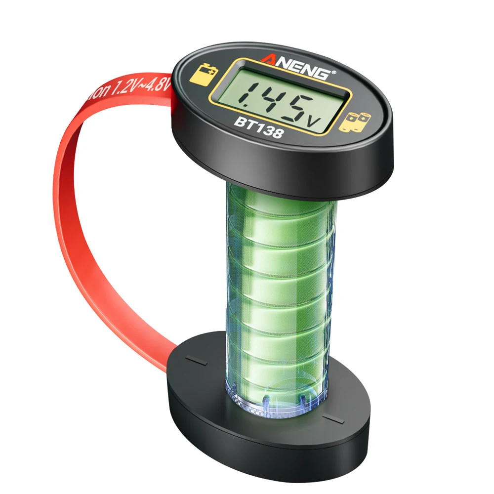 

BT138 Цифровые тестеры батарей Тестер емкости литиевой батареи Дисплей клетчатый анализатор Дисплей AAA AA Тестер таблеточных батарей