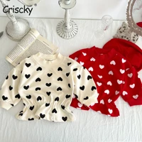 criscky fashion baby clothes set spring toddler baby girl casual full printed love tops t shirt newborn baby clothing outfits