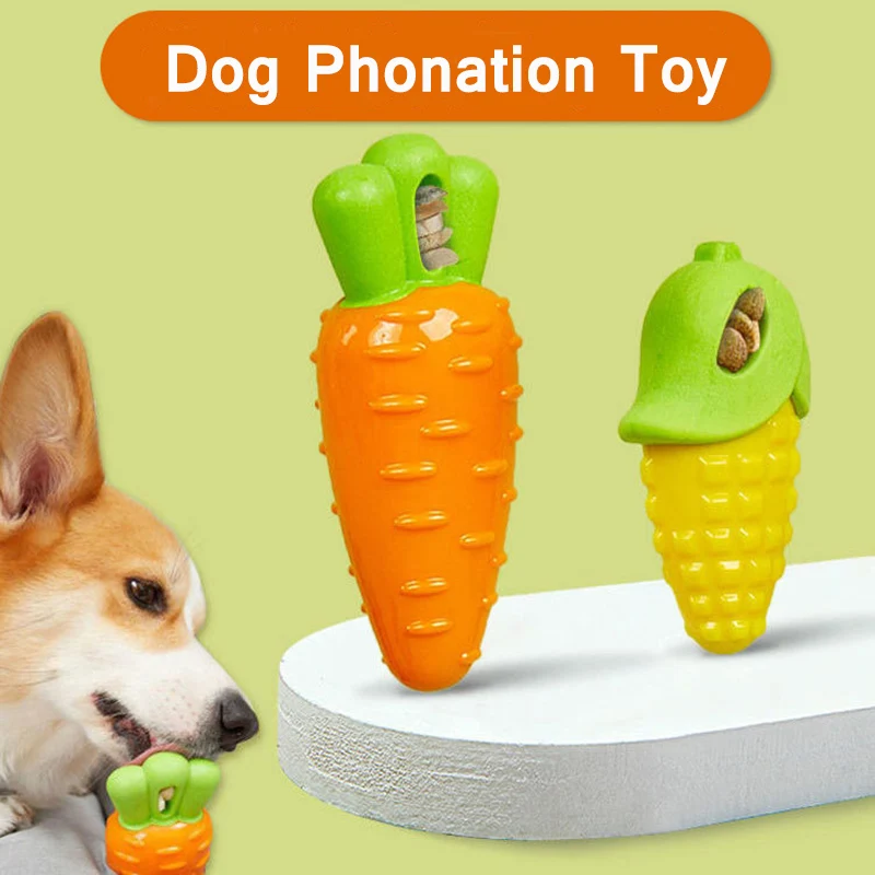 

Dog toy voice pet Teddy Golden Retriever Corgi resistant to bite molar teeth cleaning carrot corn eggplant vegetables