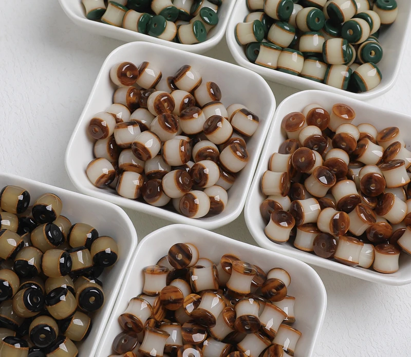 Оптовая продажа 100 шт./партия разноцветные геометрические бусины неправильной