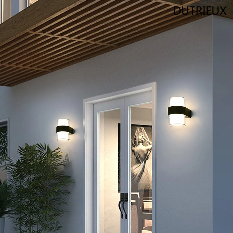 Outdoor wall lights waterproof double-headed balcony door patio hallway aisle exterior single lighting stairs