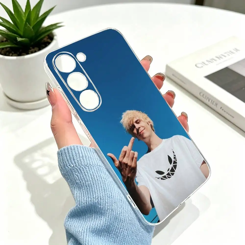 Фото Чехол для телефона El Rubius-OMG, прозрачный силиконовый мягкий чехол для SamsungA10,12,20,21S,30,31,40,50,51,52,70,71 №2