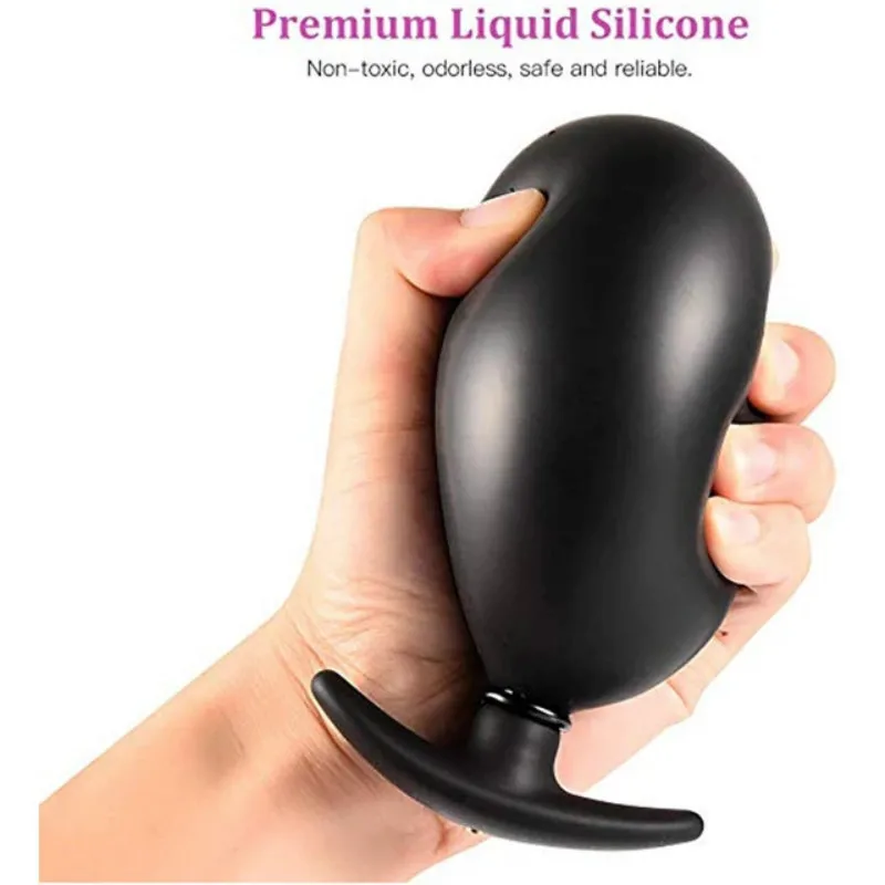 

Huge Butt Anal Plug Inflatable with Flared Base Comfortable for Outdoor Wear Anus and Vagina Expander/Dilator Erotic Sex Games