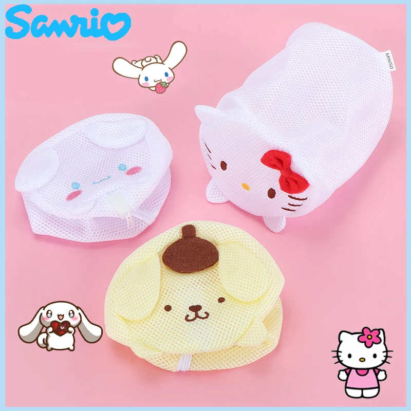 

Sanrio Kawaii Hello Kitty Cinnamoroll Pompompurin Laundry Bag Cartoon Dirty Bra Socks Lingerie Shoes Storage Bag Laundry Cover