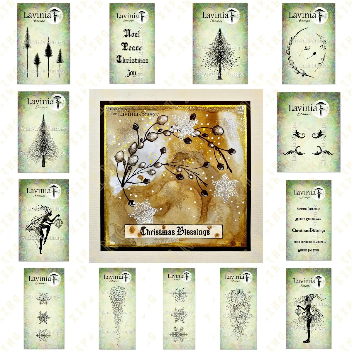 

New Winter Whispers Collection Cutting Dies And Stamps Scrapbook Diary Decoration Stencil Embossing Template DIY Greeting Card