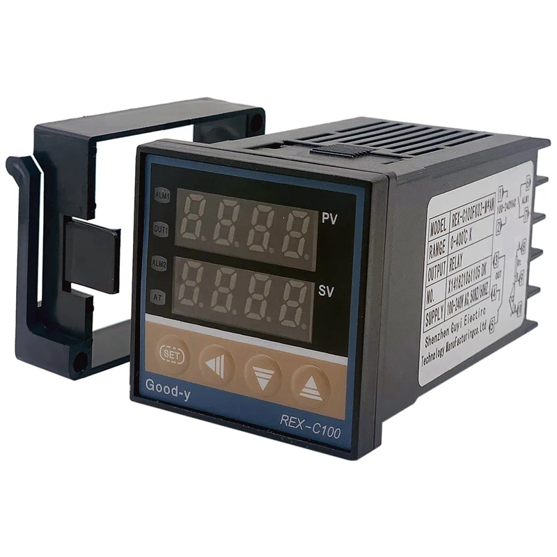 

TOP 3X Multi-Input Digital Temperature Controller REX-C100 Professional Alarm 0℃-1300℃ For Electric Power Chemical Industry