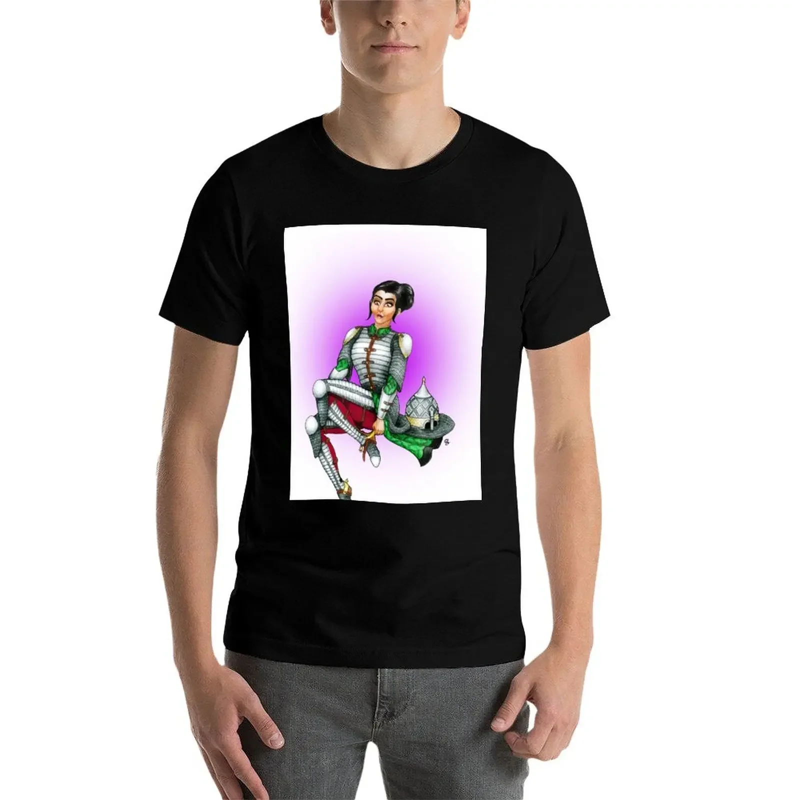 Роскошная османская футболка Pin Up Girl (фиолетовая) корейская модная одежда в стиле