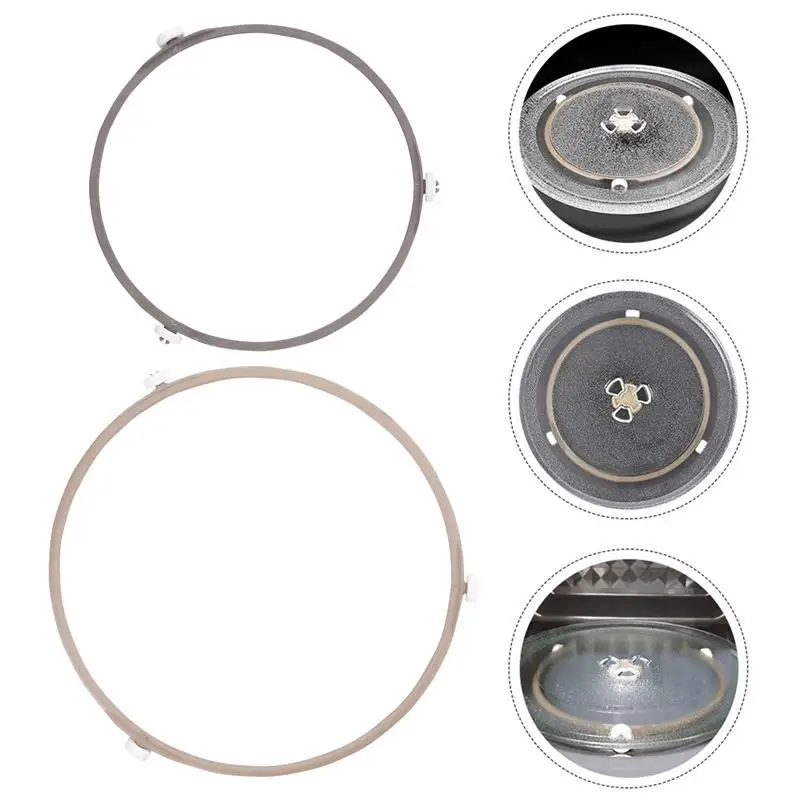 

2pcs Practical Microwave Durable Turntable Support Wheel Ring Oven Rack Turntable Holder