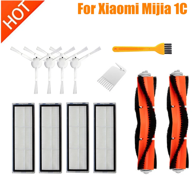 

Main Brush Side Brush Filters Mop Cloth for Xiaomi Mijia 1C STYTJ01ZHM Xiaomi DREAME F9 Robot Vacuum Cleaner Parts Accessories