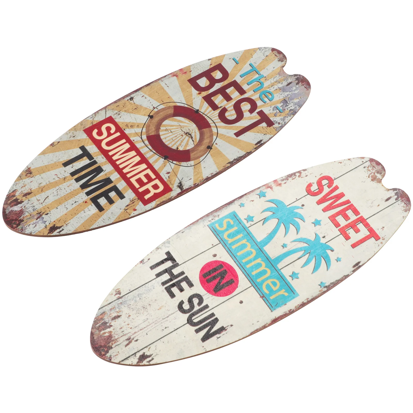 

Surfboard Wall Sign Beach Decor Wood Hanging Plaque Woodenbedroom Aesthetic Posters Signs Nautical Coastal Welcome Themed