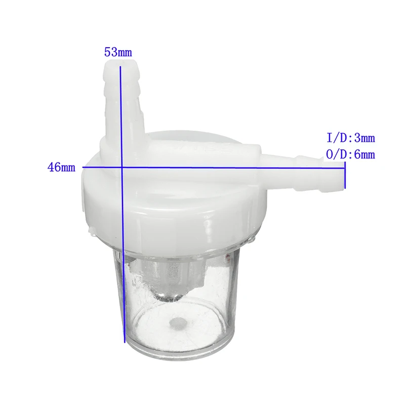 Универсальный Топливный фильтр для мотоцикла бензинового топлива 2 шт. 1/4 дюйма (6