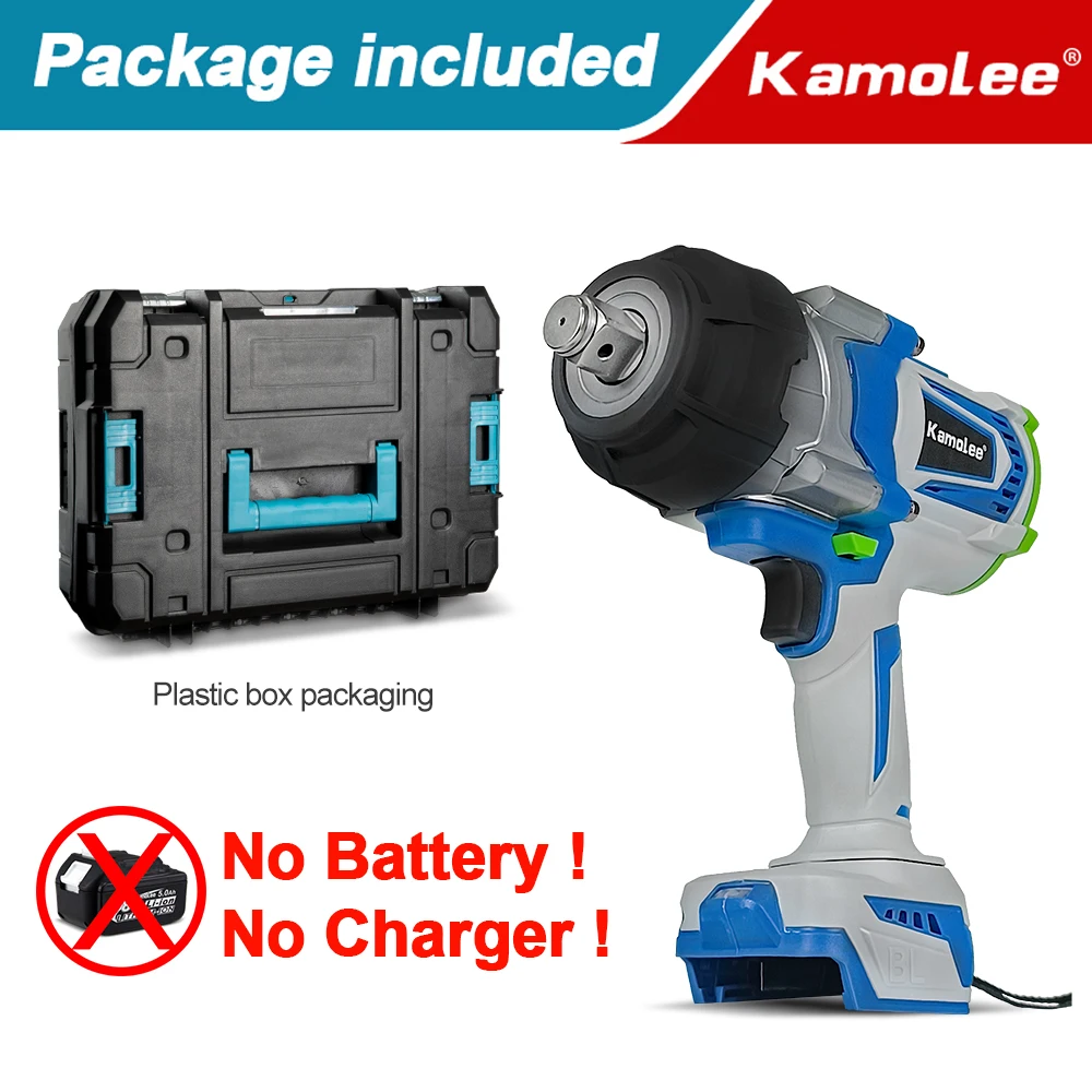 

Kamolee 4100N.m Беспроводной Ударный Гайковерт