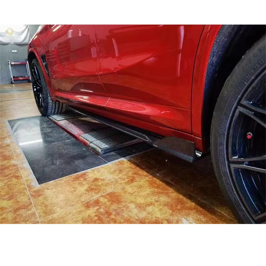 Для BMW X3M F97 X4M F98 X3 G01 X4 G02 боковая юбка из углеродного волокна разветвители Cupwings