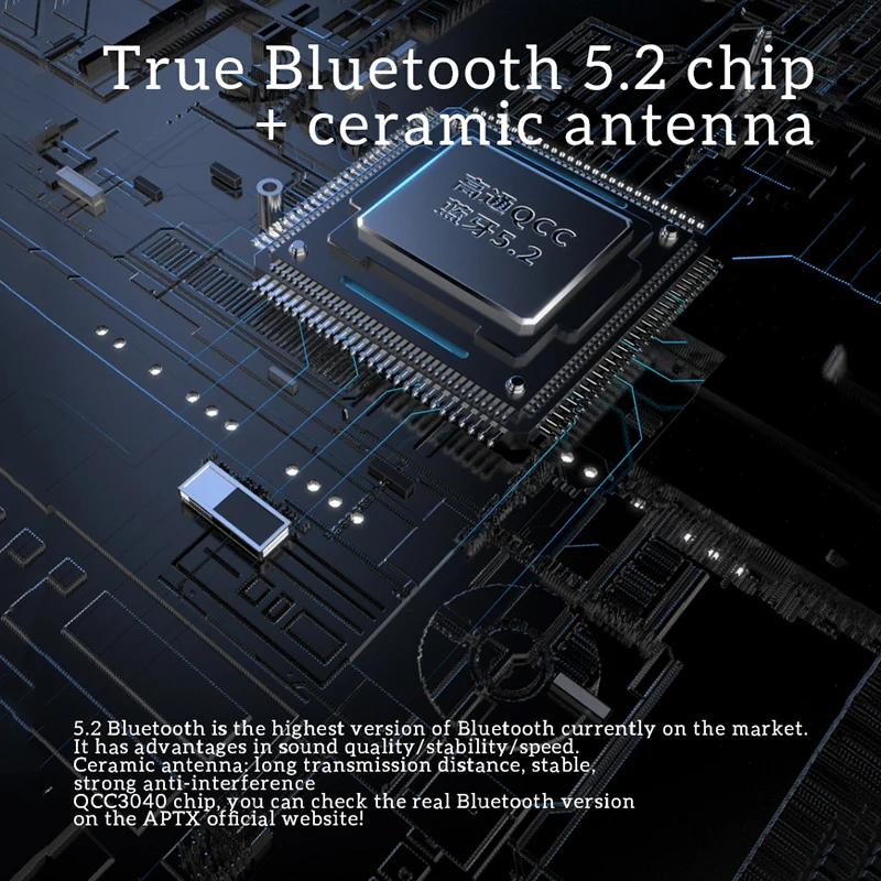 Аудио передатчик Qualcomm CSR BT 5 2 AptX LL HD многоточечный беспроводной адаптер с 3