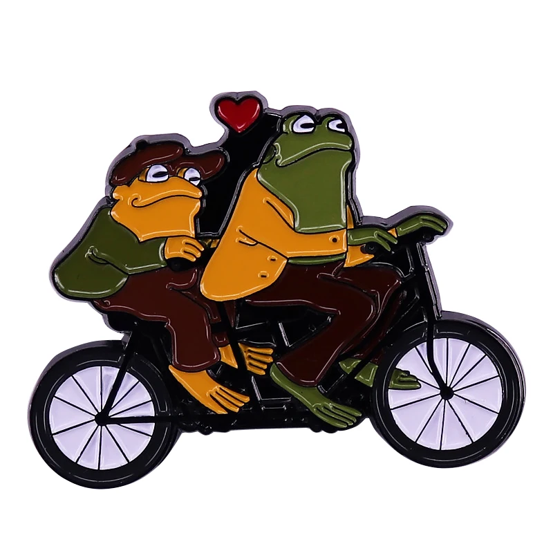 

Frog and Toad Enamel Pin Badges on Backpack Cute Things Accessories for Fashion Jewelry Brooches Lapel Badge Gift