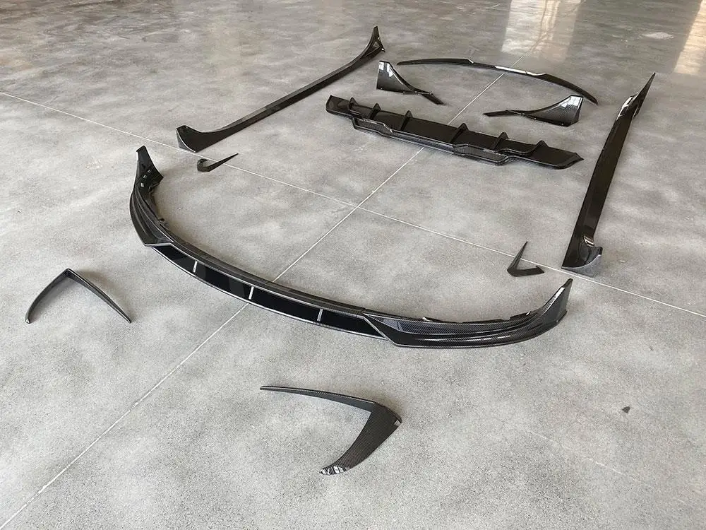 Аксессуары для обвеса автомобиля Tesla Model 3 глянцевый черный передний бампер