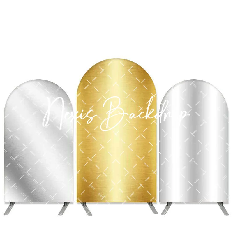 Двусторонний золотой и серебряный фон с изображением свода стопы для дня